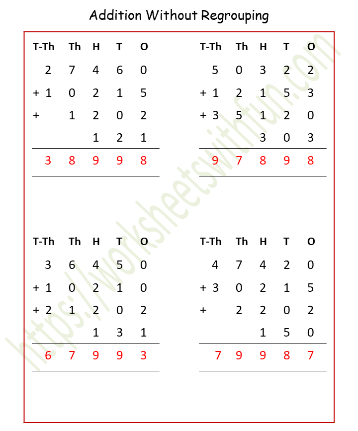 maths-class-4-addition-of-4-numbers-without-regrouping-worksheet-6-answer
